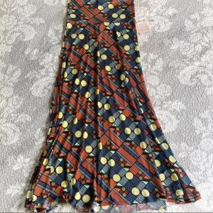 LuLaRoe Colorful Geometric Maxi Skirt
